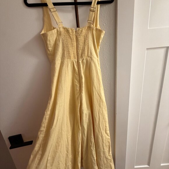 Abercrombie Linen-Blend Midi Dress - Picture 2 of 3